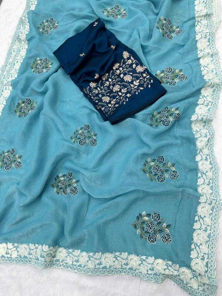 Ynf Crunchi KESH114 2809 Sarees Wholesale Designer Sarees Fancy Sarees Cutwork Saree Manufacturer
