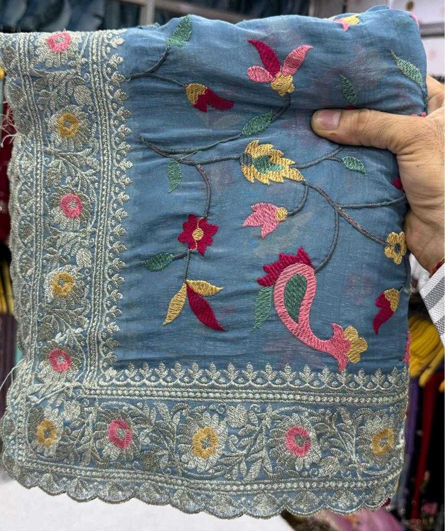Ynf Crunchi KESH114 4837 Sarees Wholesale Designer Sarees Kashmiri Sarees Zari Border Sarees Manufacturer