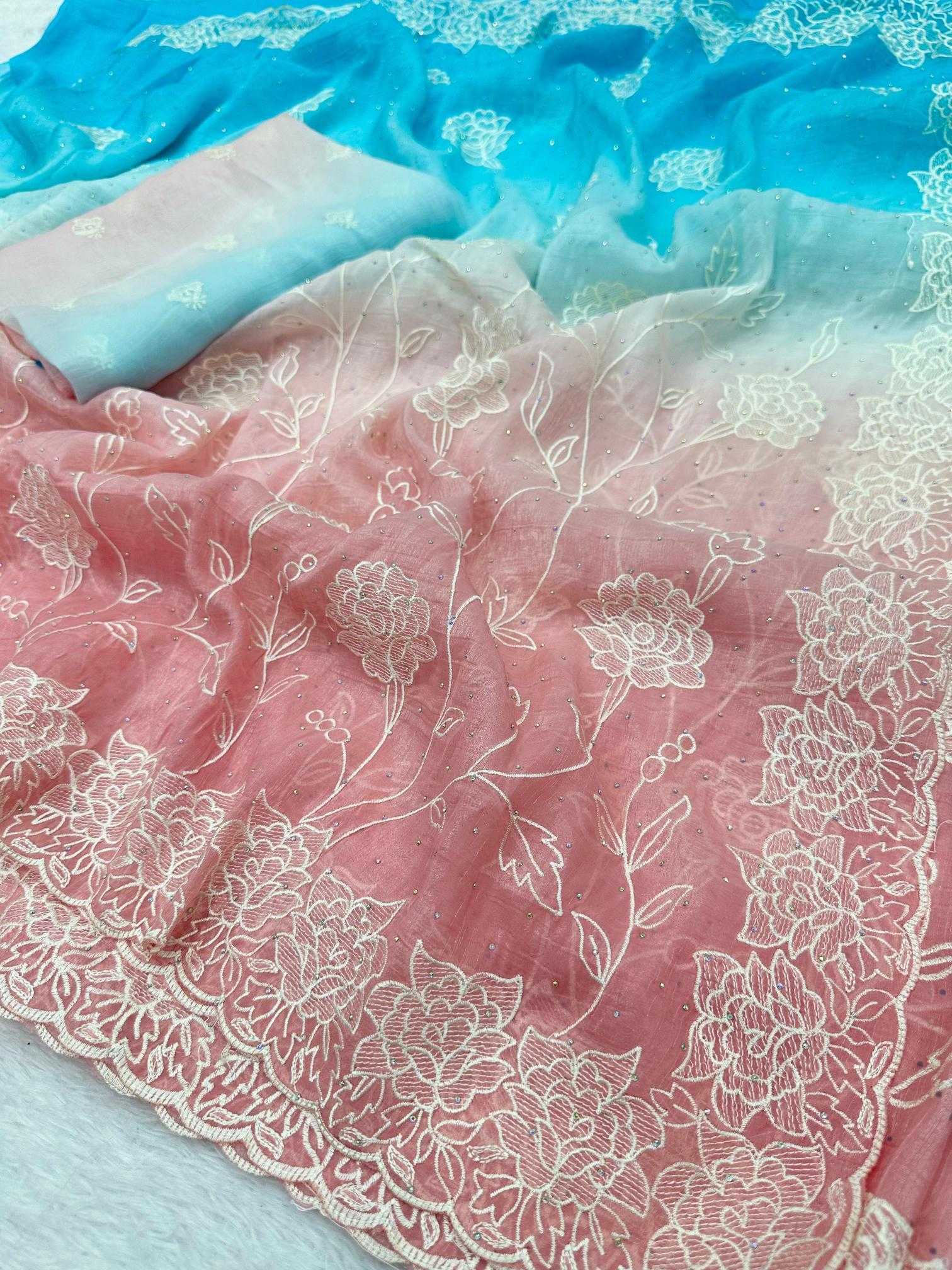 Ynf Crunchi KESH114 4839 Sarees Wholesale Designer Sarees Fancy Sarees Cutwork Saree Manufacturer