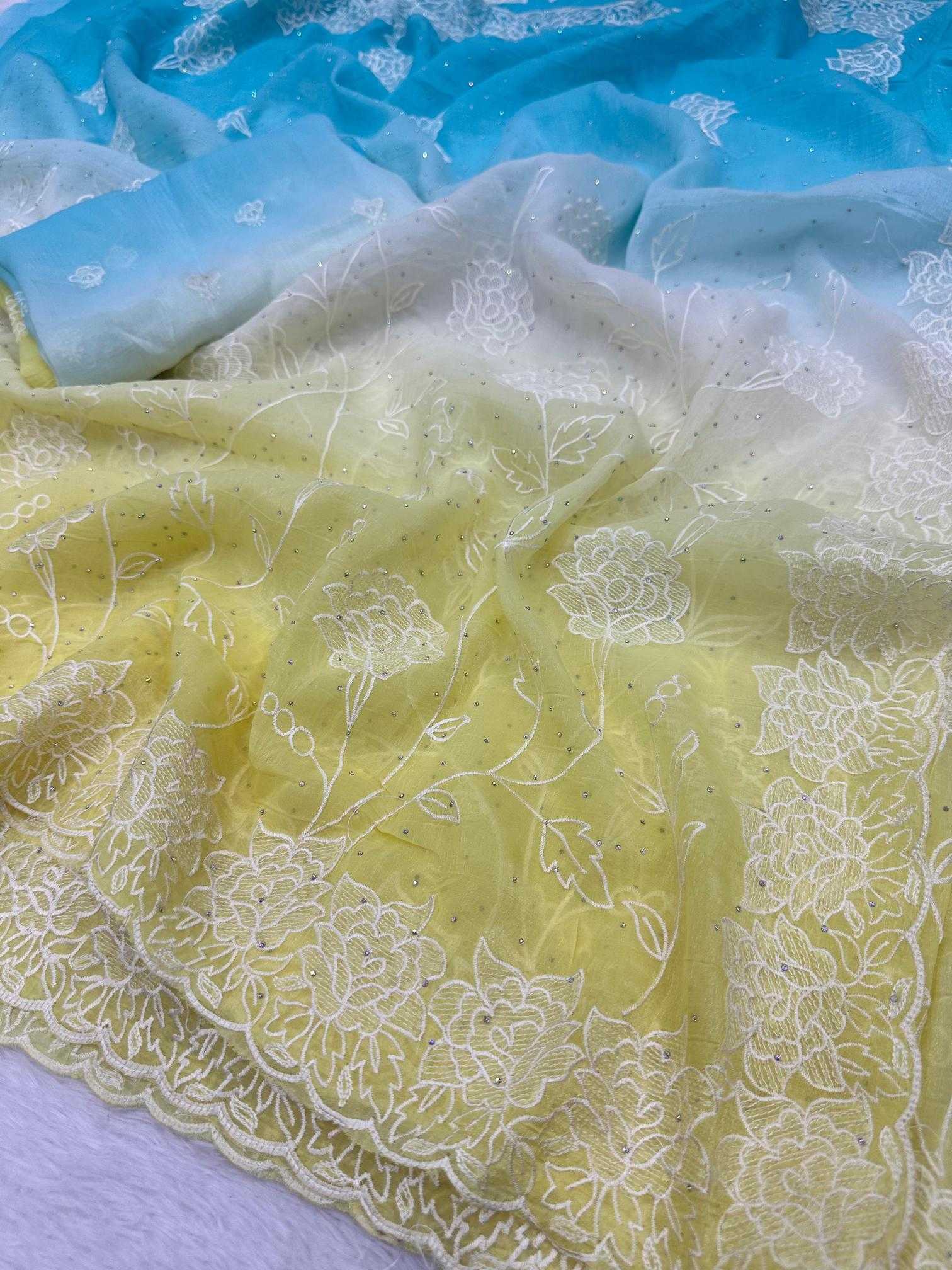 Ynf Crunchi KESH114 4839 Sarees Wholesale Designer Sarees Fancy Sarees Cutwork Saree Manufacturer