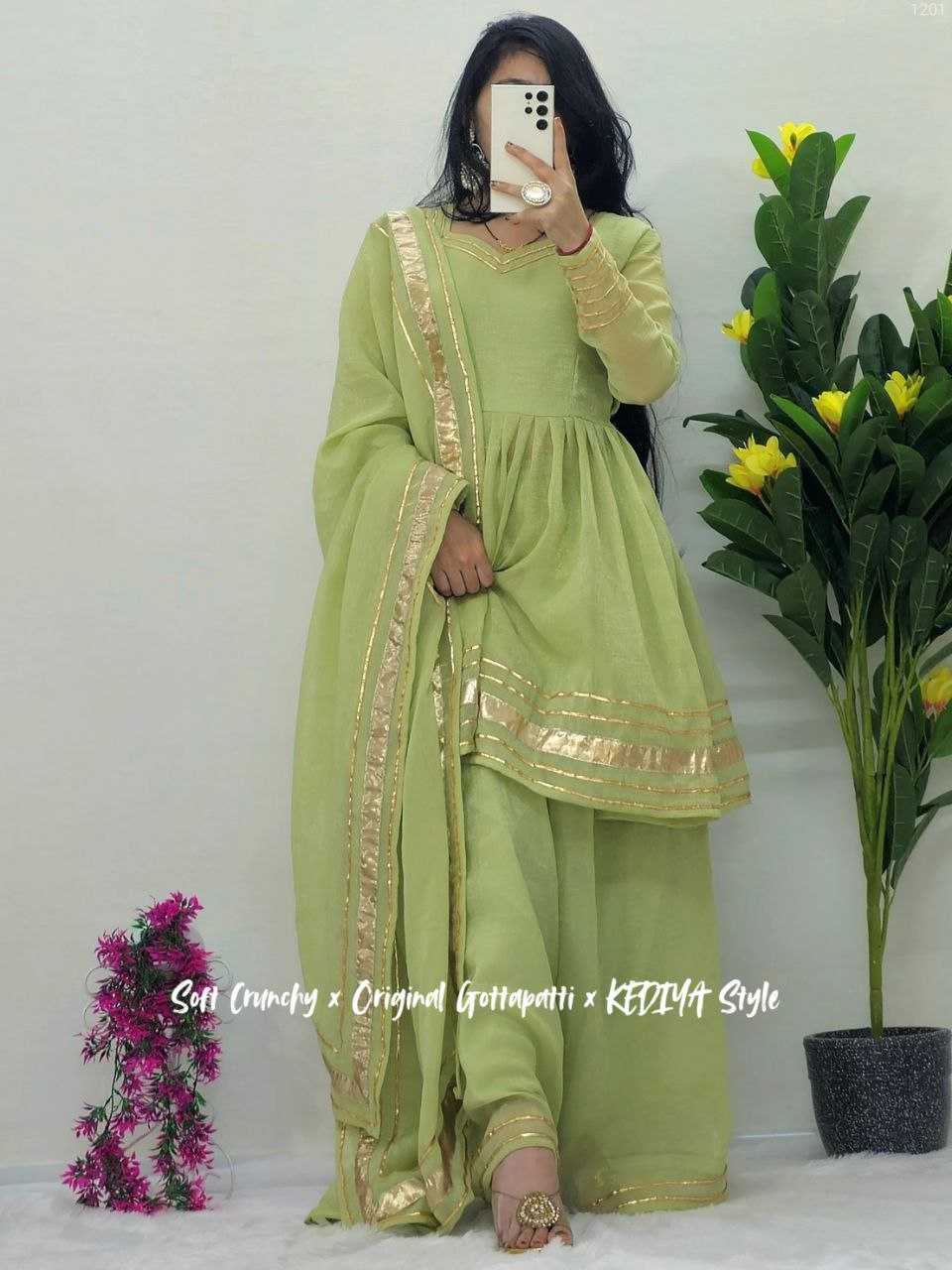 Ynf Crunchi KESH538 1201 Suits & Dresses Wholesale Palazzo Suit Ladies Salwar Suits Manufacturer