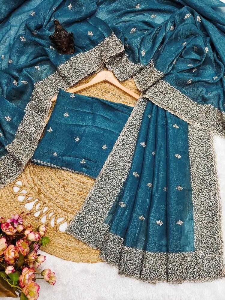 Ynf Crunchi RIN118 FAIR Sarees Wholesale Designer Sarees Embroidered Sarees Cutwork Saree Manufacturer