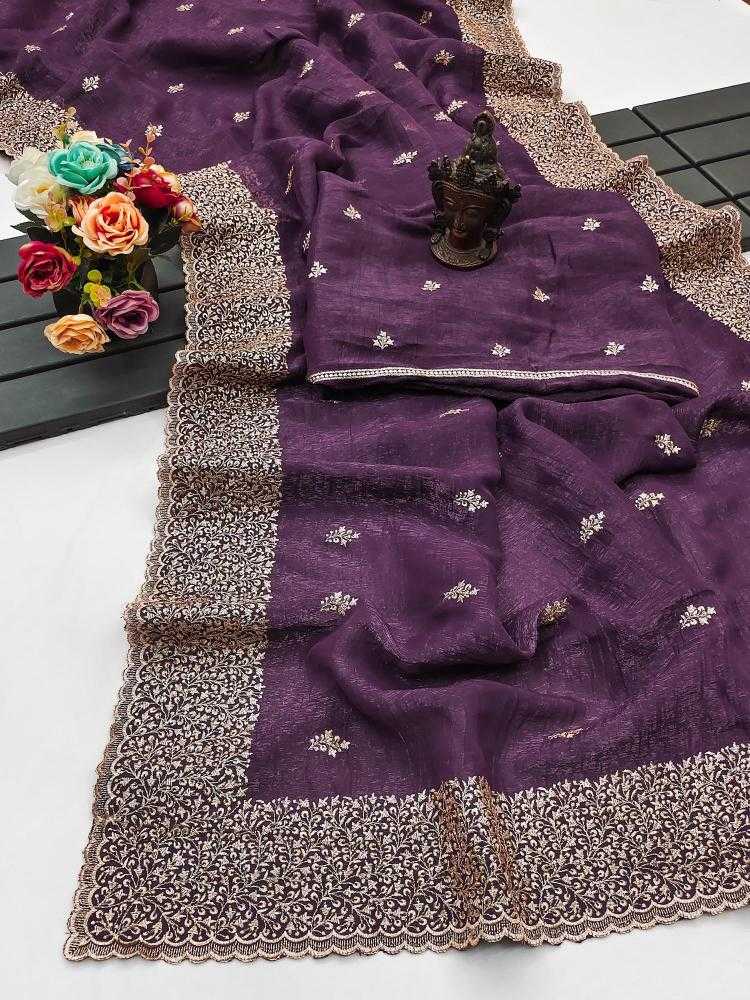 Ynf Crunchi RIN118 HOLA Sarees Wholesale Designer Sarees Embroidered Sarees Cutwork Saree Manufacturer