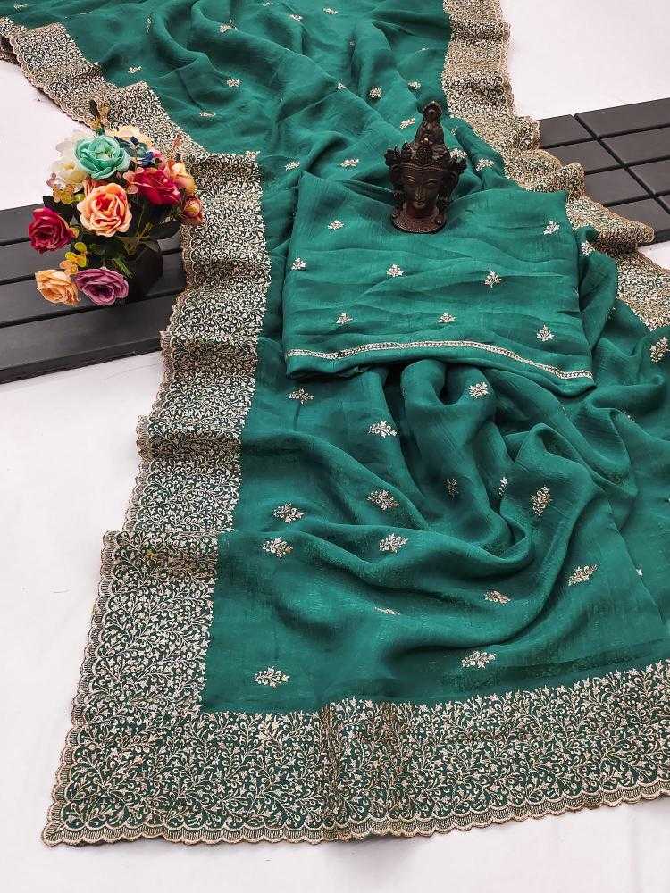 Ynf Crunchi RIN118 HOLA Sarees Wholesale Designer Sarees Embroidered Sarees Cutwork Saree Manufacturer