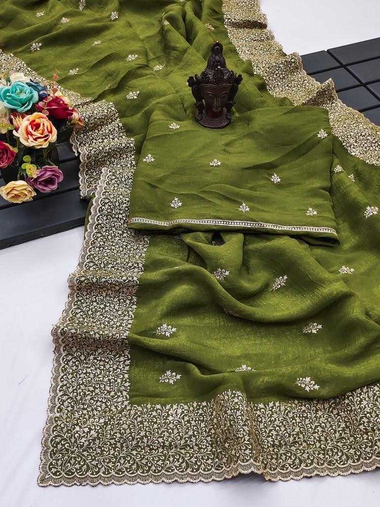 Ynf Crunchi RIN118 HOLA Sarees Wholesale Designer Sarees Embroidered Sarees Cutwork Saree Manufacturer