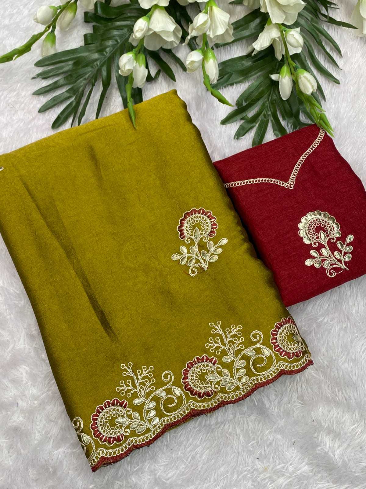 Ynf Crush Silk KESH514 GANGA Silk Sarees Wholesale Designer Silk Sarees Embroidered Silk Sarees Manufacturer