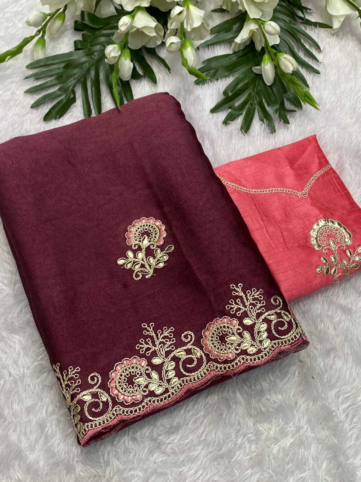 Ynf Crush Silk KESH514 GANGA Silk Sarees Wholesale Designer Silk Sarees Embroidered Silk Sarees Manufacturer