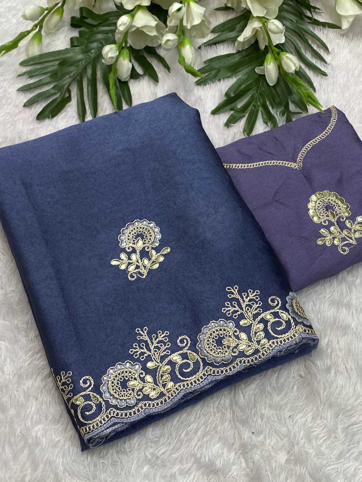 Ynf Crush Silk KESH514 GANGA Silk Sarees Wholesale Designer Silk Sarees Embroidered Silk Sarees Manufacturer