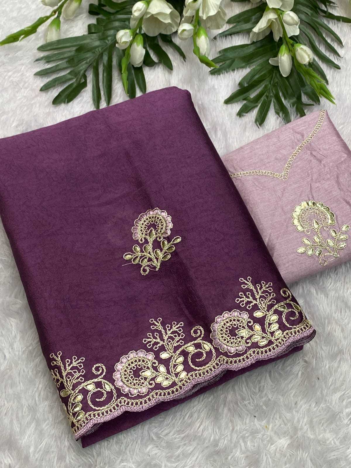 Ynf Crush Silk KESH514 GANGA Silk Sarees Wholesale Designer Silk Sarees Embroidered Silk Sarees Manufacturer