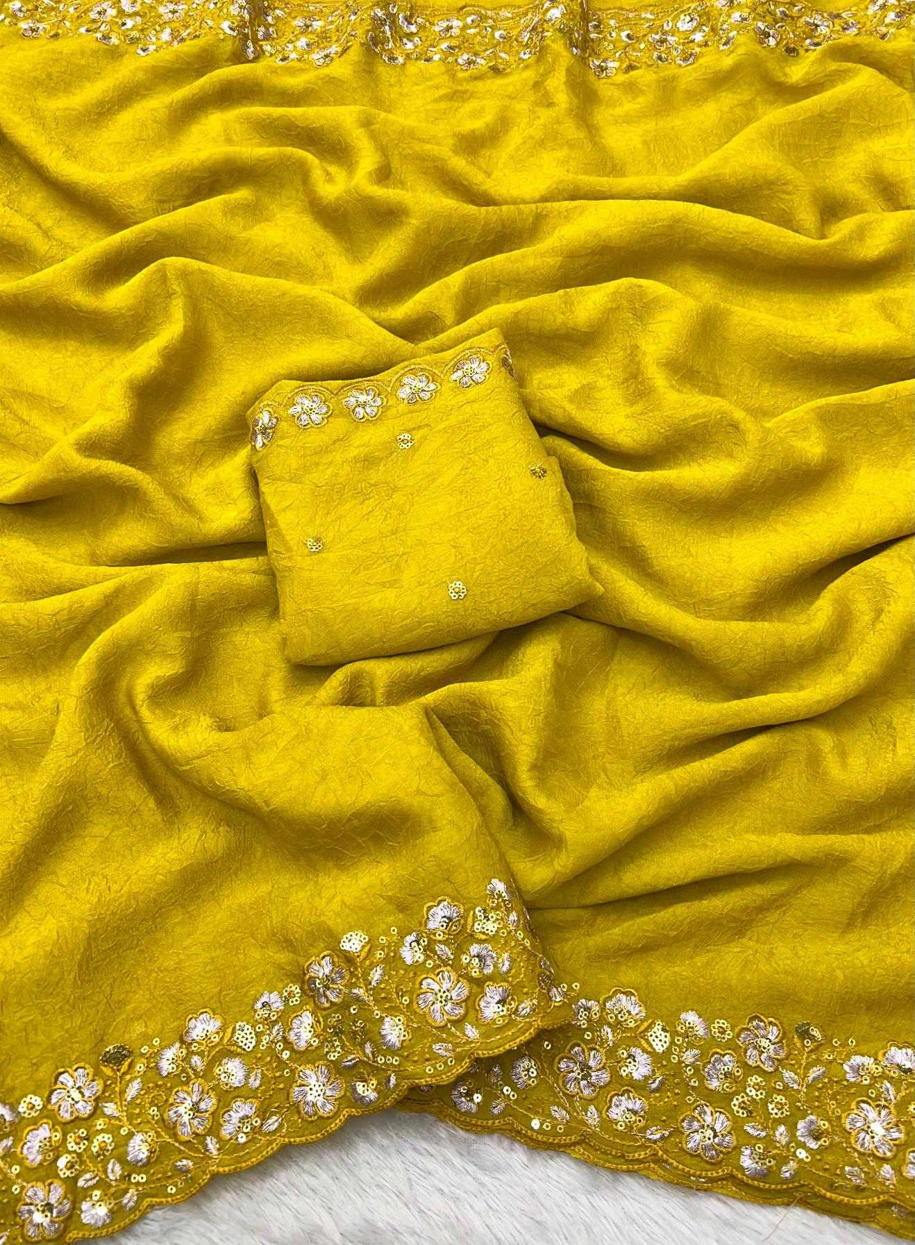 Ynf Crush Silk RIN198 AMONA Silk Sarees Wholesale Soft Silk Sarees Designer Silk Sarees Embroidered Silk Sarees Manufacturer