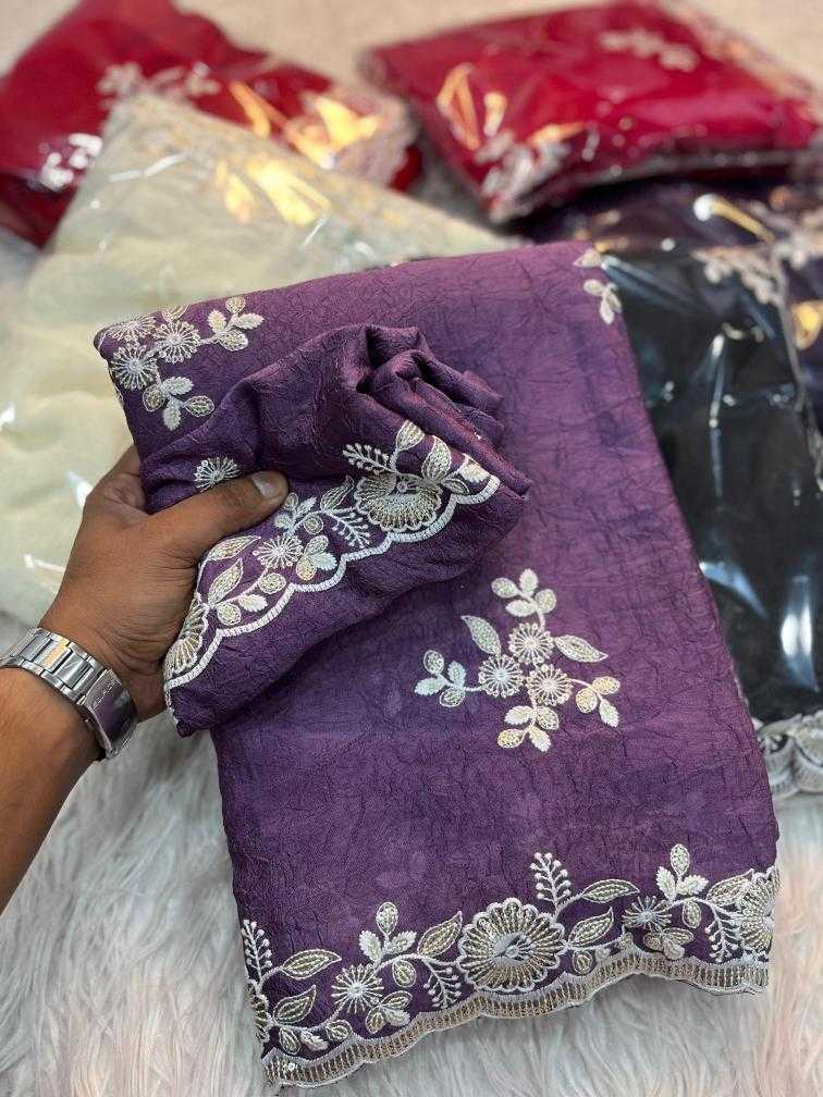 Ynf Crush Silk RIN198 DIAMOND Silk Sarees Wholesale Designer Silk Sarees Fancy Silk Sarees Embroidered Silk Sarees Manufacturer