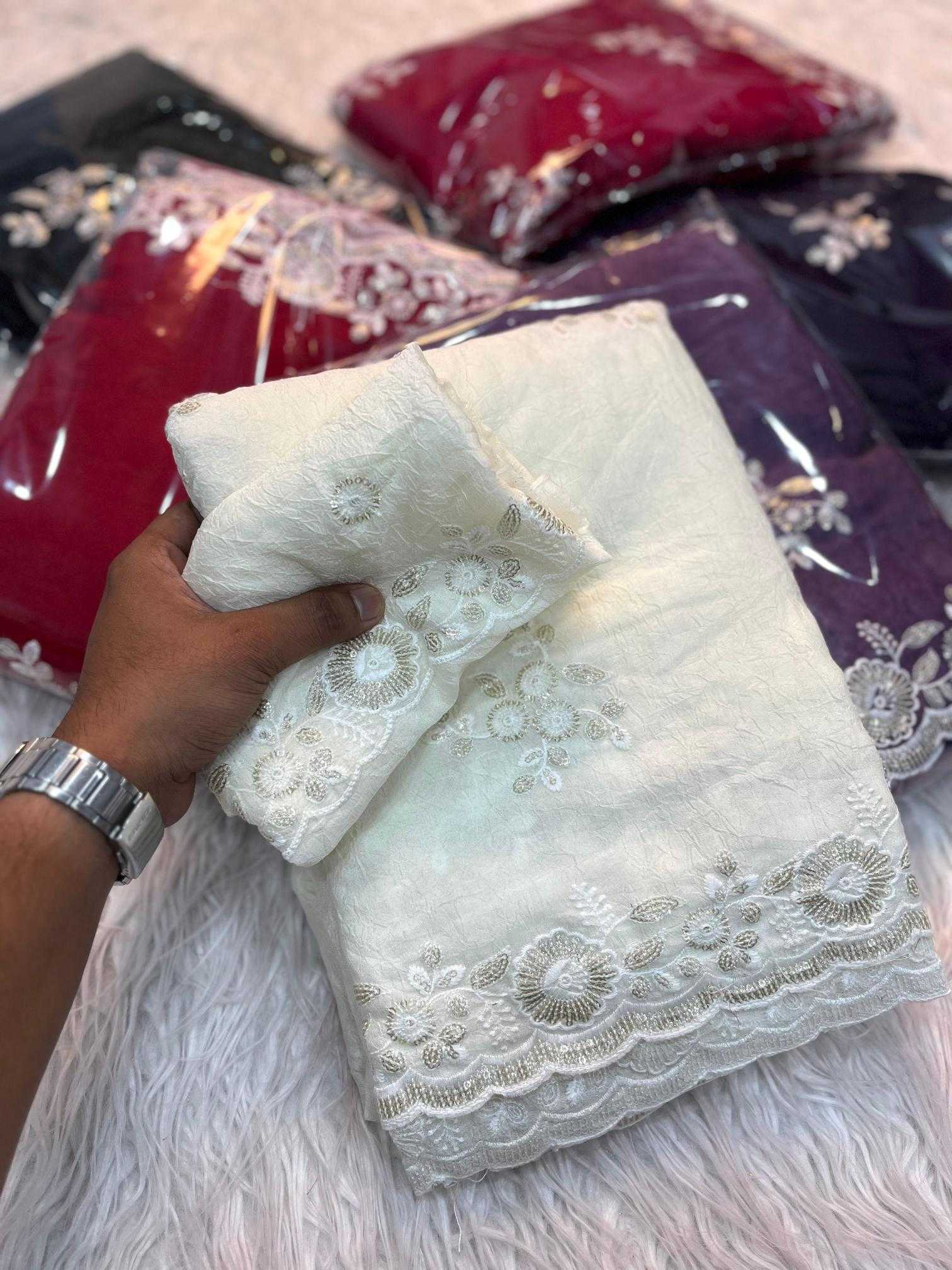 Ynf Crush Silk RIN198 DIAMOND Silk Sarees Wholesale Designer Silk Sarees Fancy Silk Sarees Embroidered Silk Sarees Manufacturer