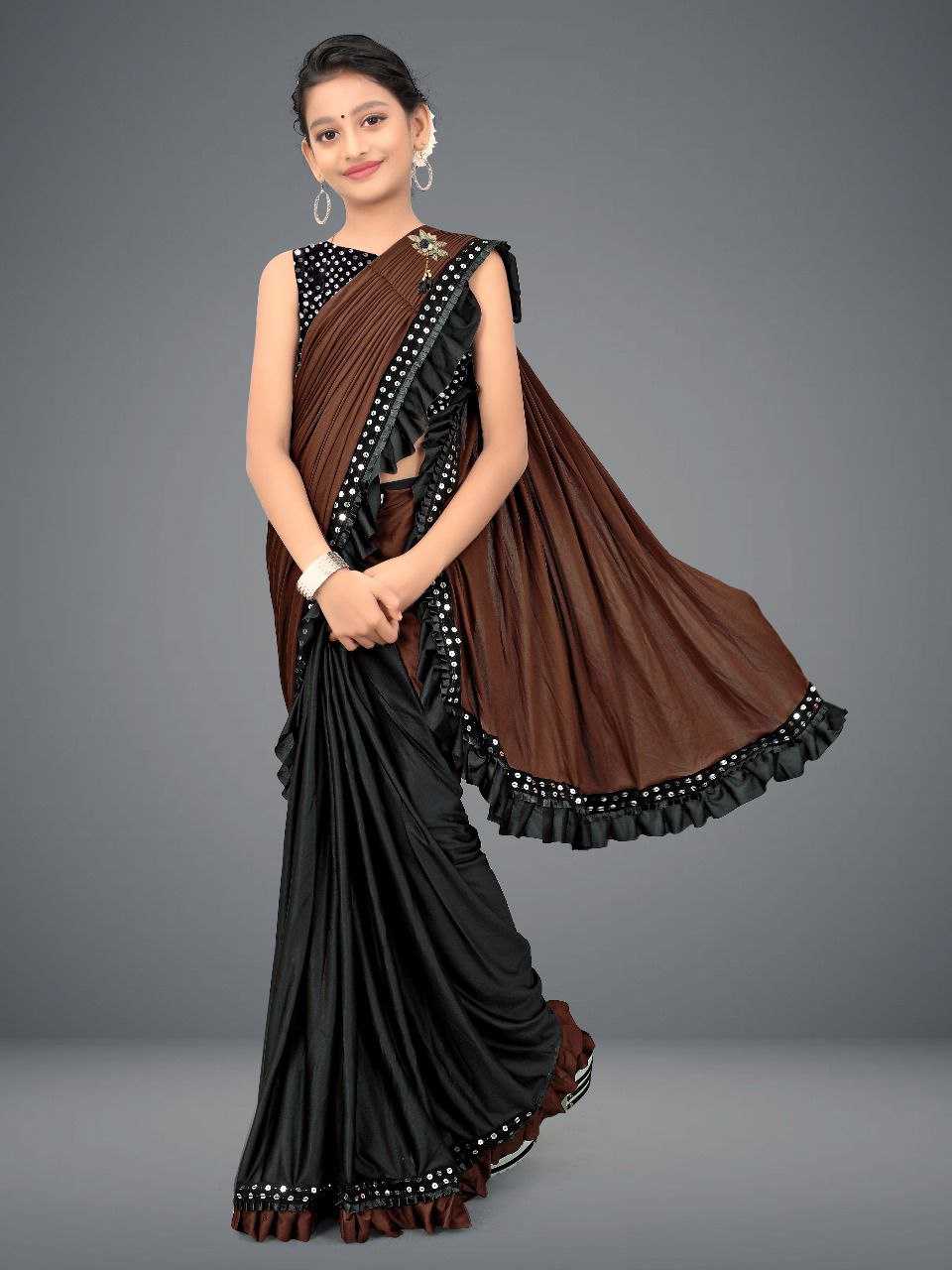 Ynf Delta lycra KESH461 45 Kids Wear Wholesale Kids Saree Dress Manufacturer