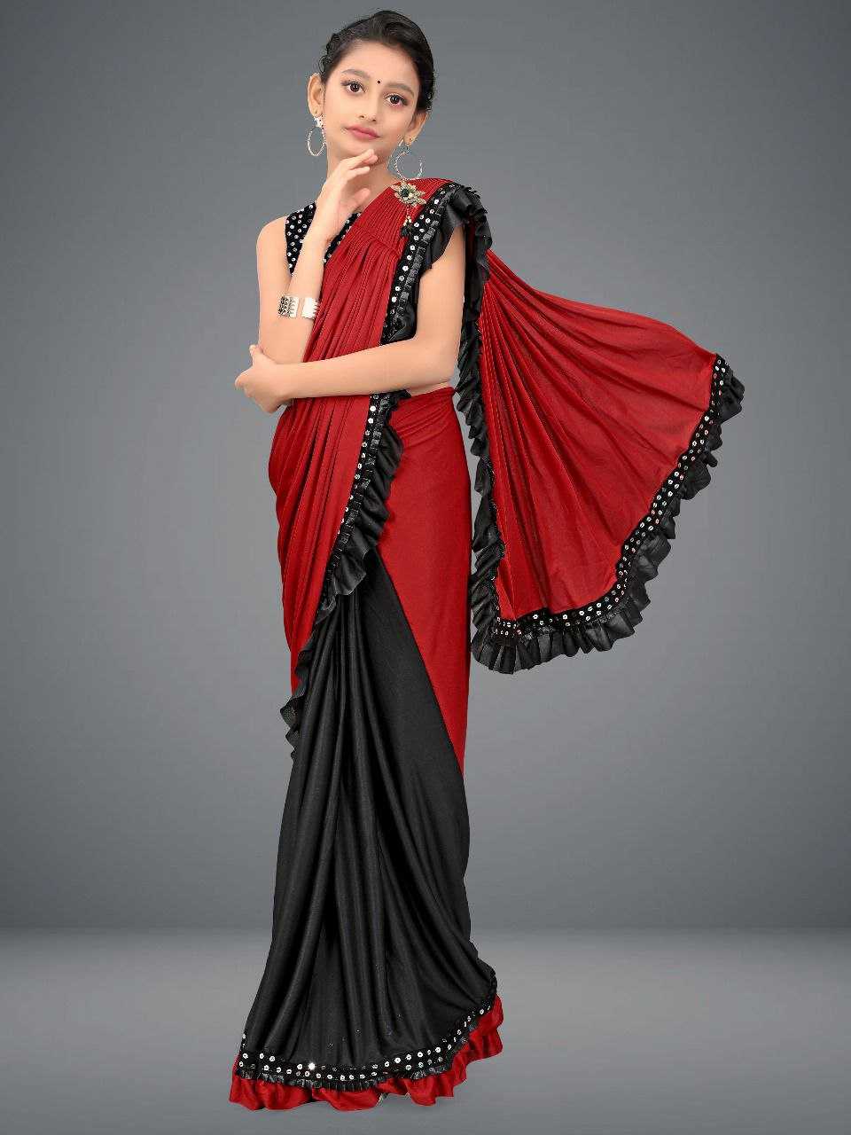 Ynf Delta lycra KESH461 45 Kids Wear Wholesale Kids Saree Dress Manufacturer