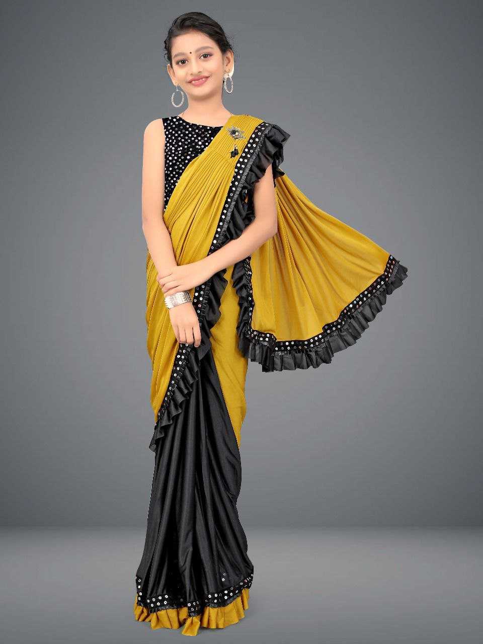 Ynf Delta lycra KESH461 45 Kids Wear Wholesale Kids Saree Dress Manufacturer