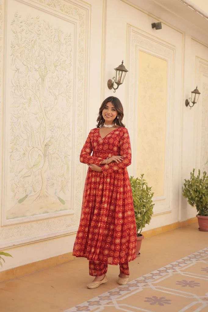Ynf Delta Silk KESH559 382 Suits & Dresses Western Wears Festive Collections Wholesale Printed Dresses Silk Dresses Anarkali Dresses Manufacturer