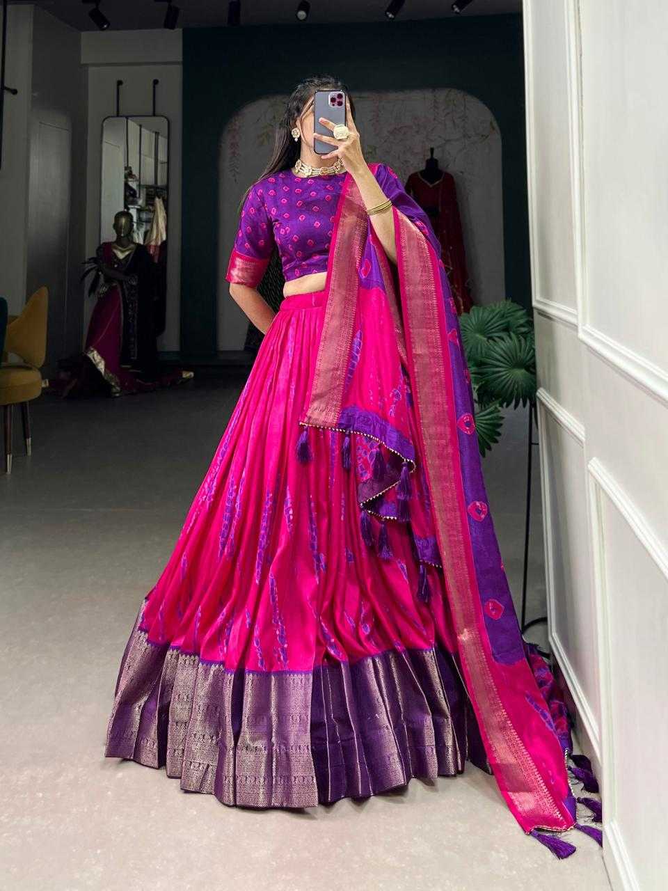 Ynf Dola Silk KESH134 1228 Lehengas Festive Collections Wholesale Silk Lehenga Zari Work Lehenga Onam Collections Manufacturer