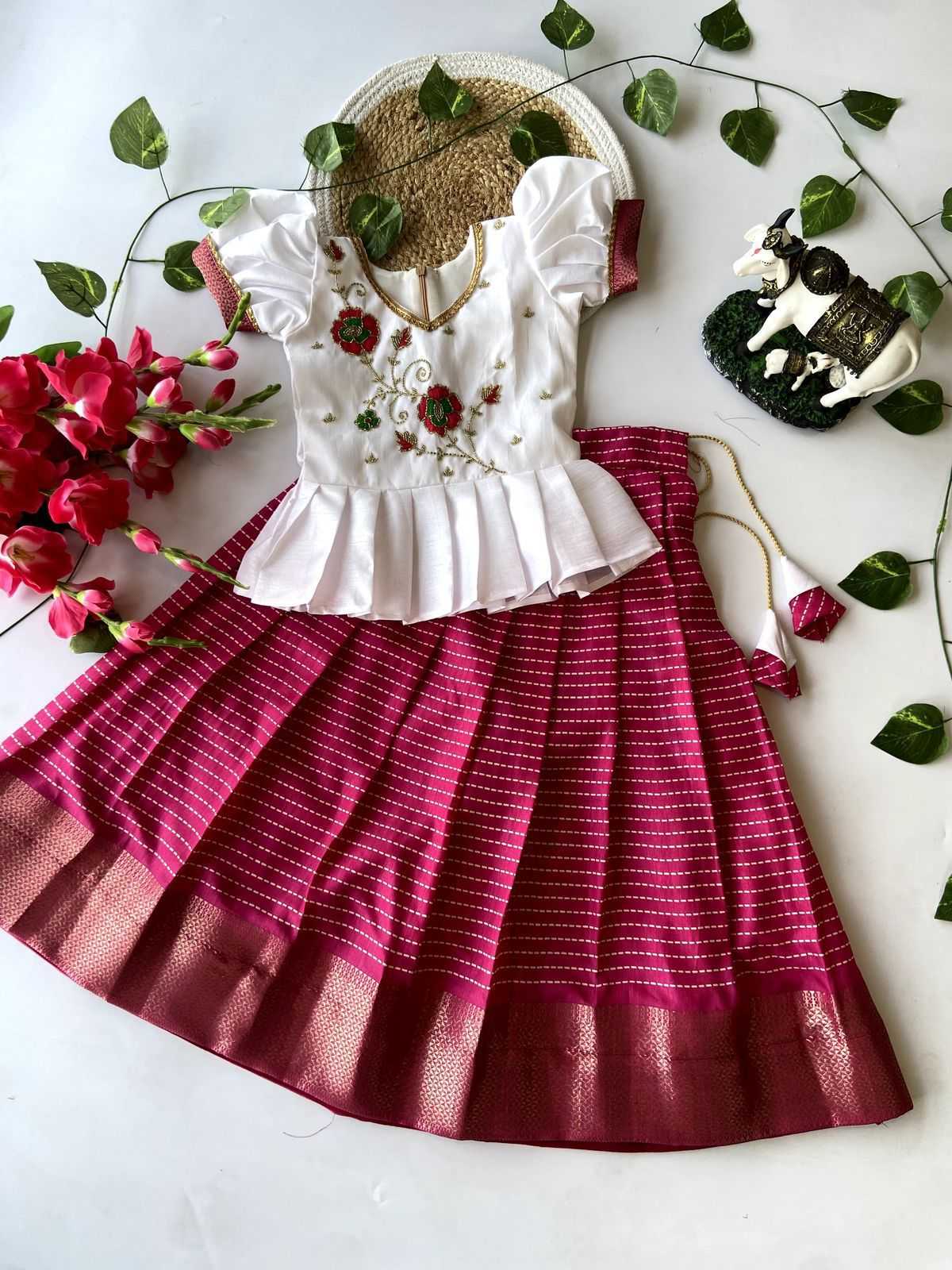 Ynf Dola Silk KESH493 raw Kids Wear Wholesale Kids Lehenga Kids Lehenga Choli Baby Girl Lehenga Manufacturer