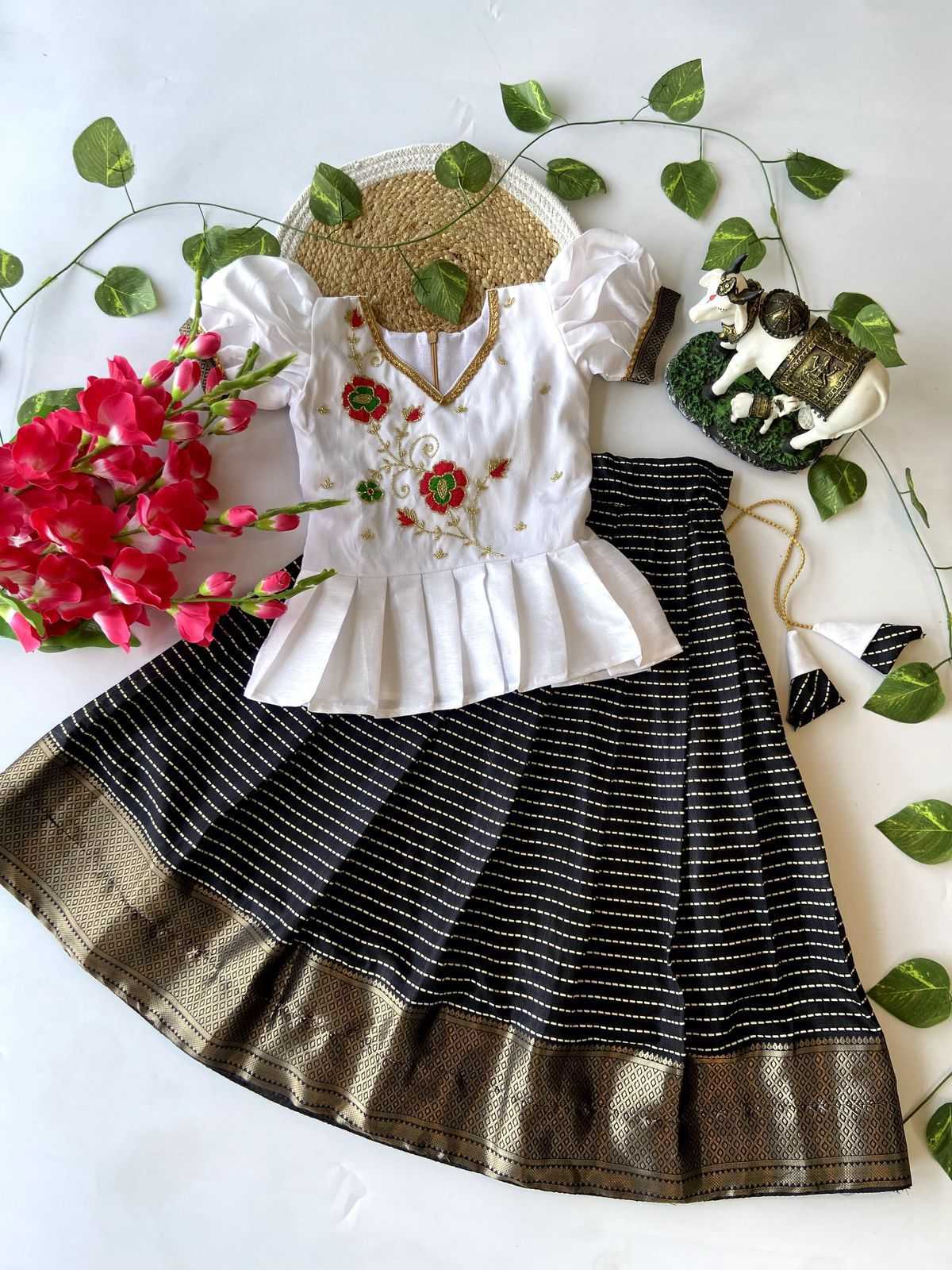 Ynf Dola Silk KESH493 raw Kids Wear Wholesale Kids Lehenga Kids Lehenga Choli Baby Girl Lehenga Manufacturer