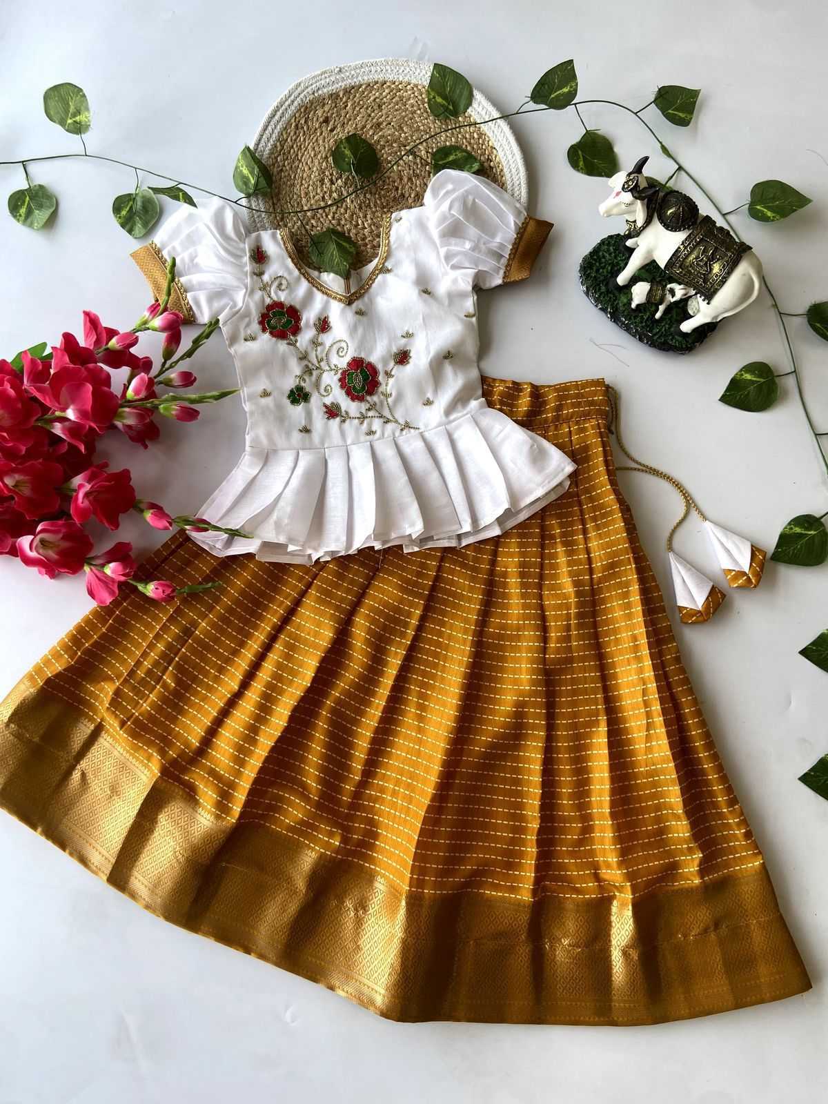 Ynf Dola Silk KESH493 raw Kids Wear Wholesale Kids Lehenga Kids Lehenga Choli Baby Girl Lehenga Manufacturer