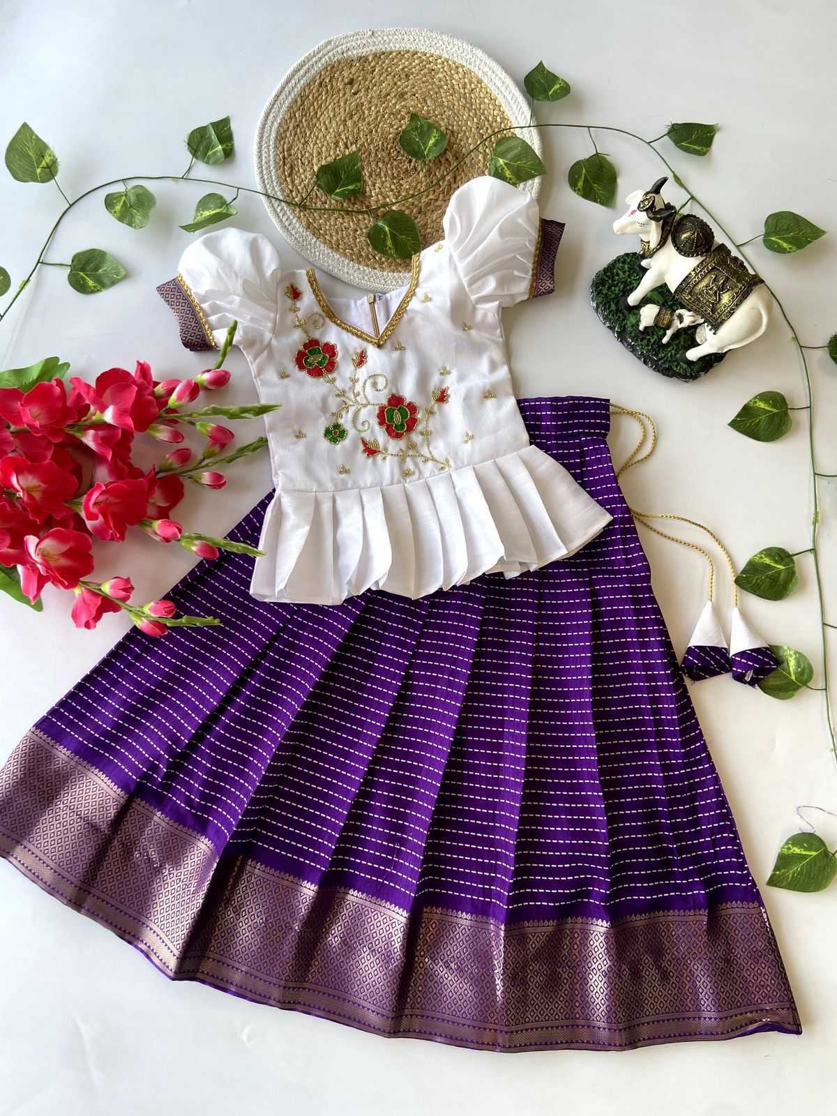 Ynf Dola Silk KESH493 raw Kids Wear Wholesale Kids Lehenga Kids Lehenga Choli Baby Girl Lehenga Manufacturer