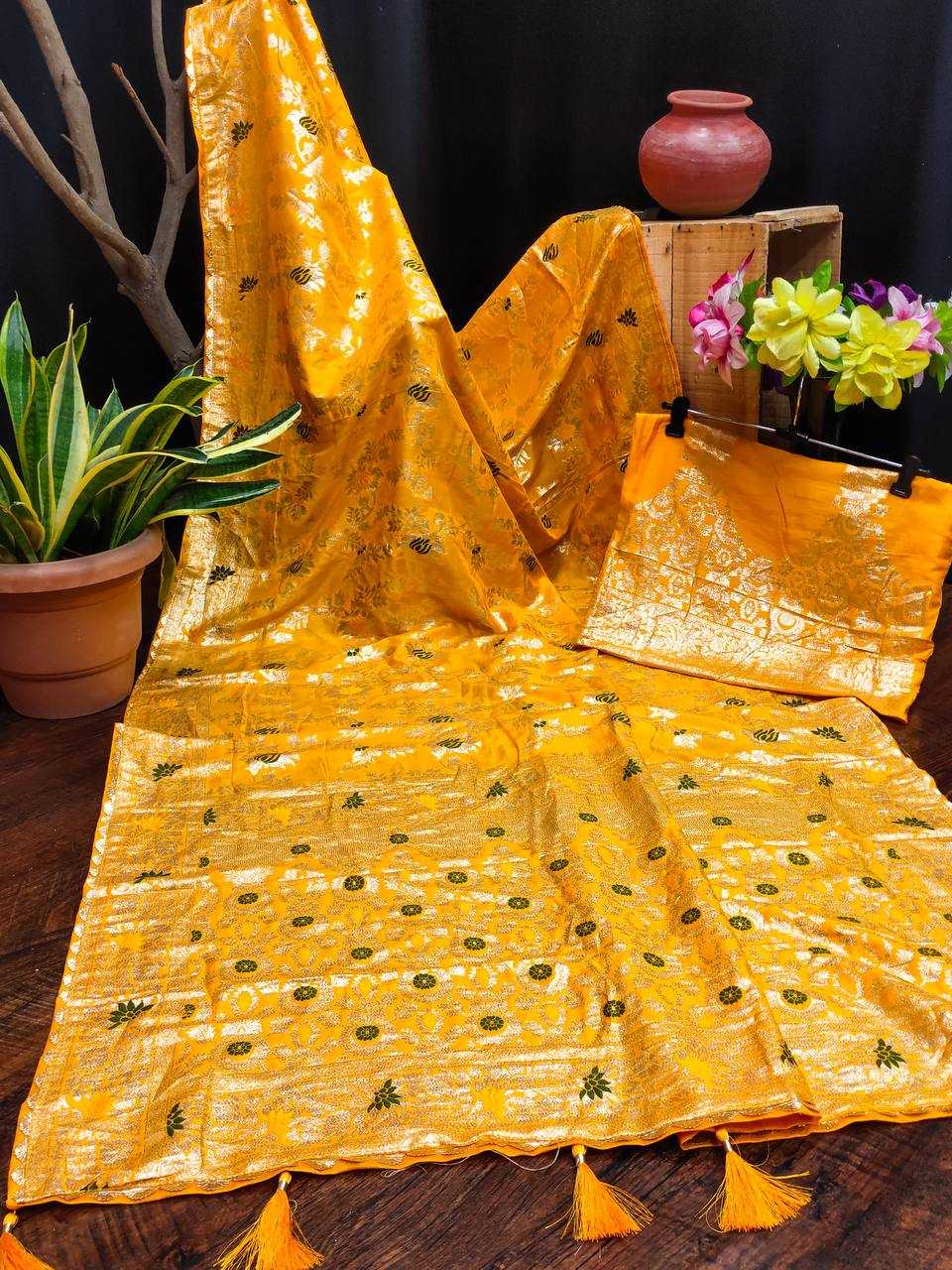 Ynf Dola Silk RIN150 Flower valley Silk Sarees Wedding Collections Festive Collections Wholesale Dola Silk Sarees Traditional Silk Sarees Silk Sarees With Blouse Manufacturer
