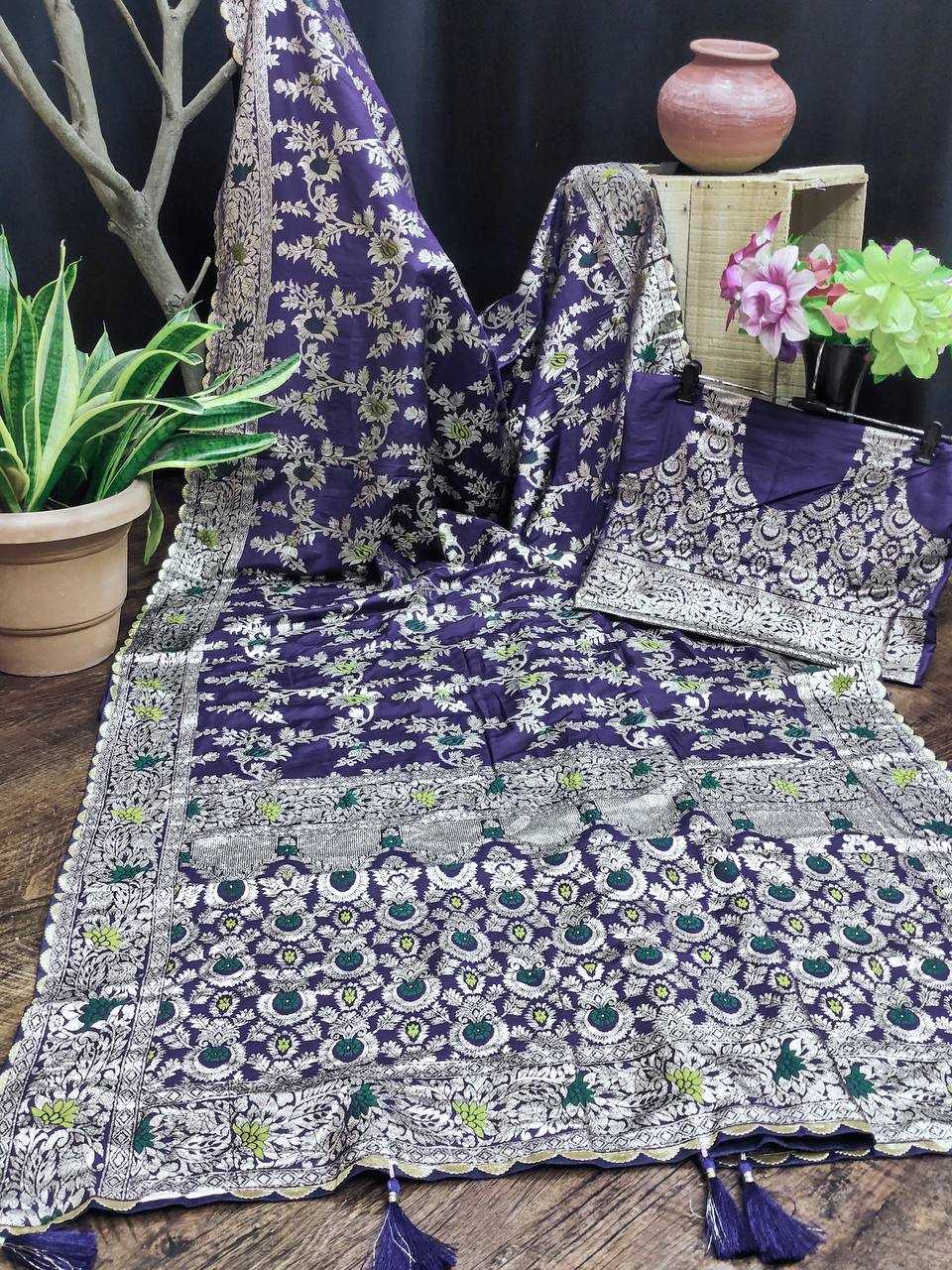 Ynf Dola Silk RIN150 Flower valley Silk Sarees Wedding Collections Festive Collections Wholesale Dola Silk Sarees Traditional Silk Sarees Silk Sarees With Blouse Manufacturer