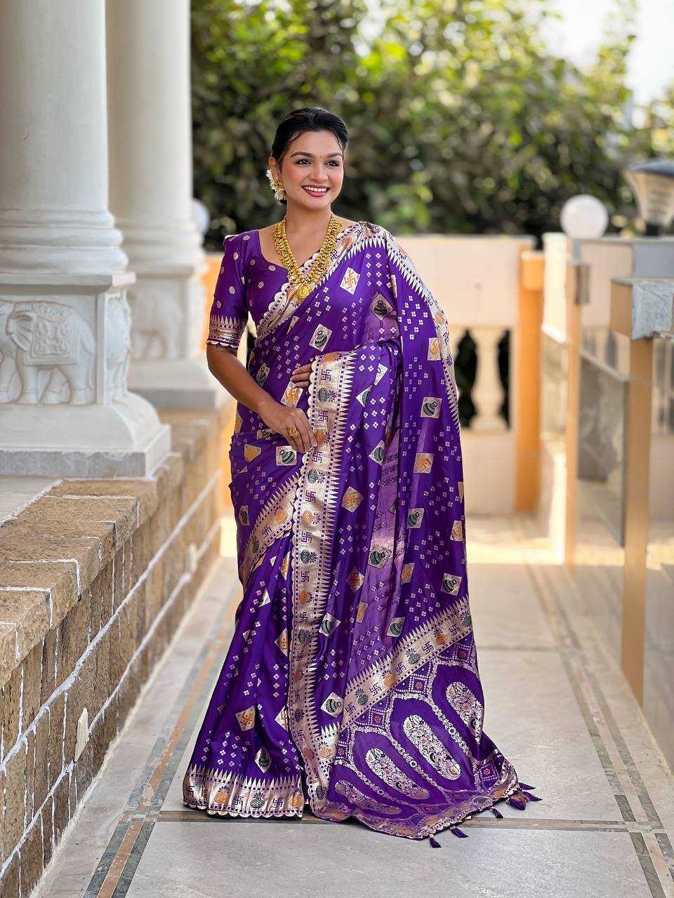 Ynf Dola Silk RIN150 Swastik Silk Sarees Wedding Collections Festive Collections Wholesale Dola Silk Sarees Traditional Silk Sarees Silk Sarees With Blouse Manufacturer