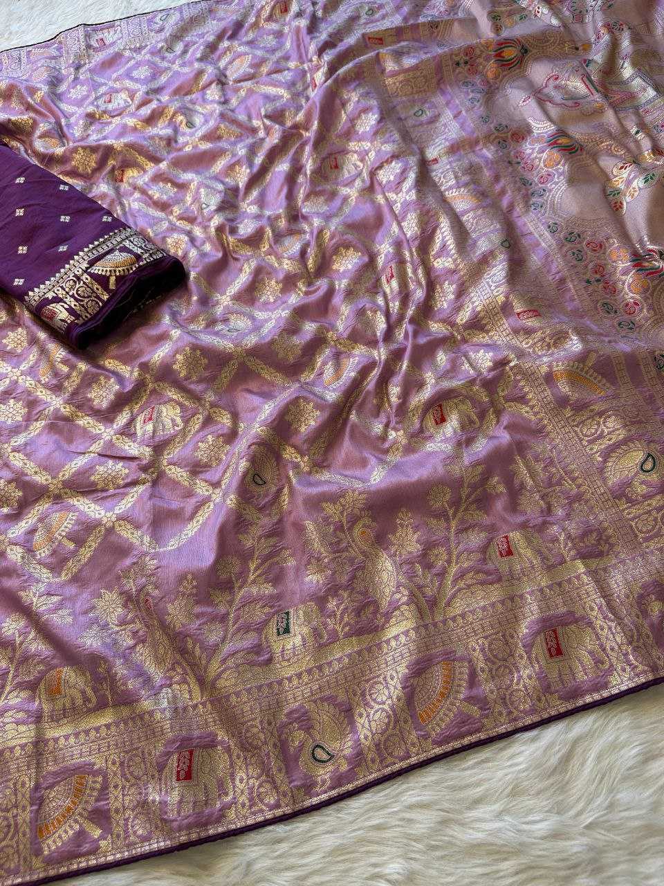 Ynf Dola Silk RIN225 932 Sarees Wedding Collections Festive Collections Wholesale Silk Sarees Zari Sarees Sarees With Blouse Manufacturer