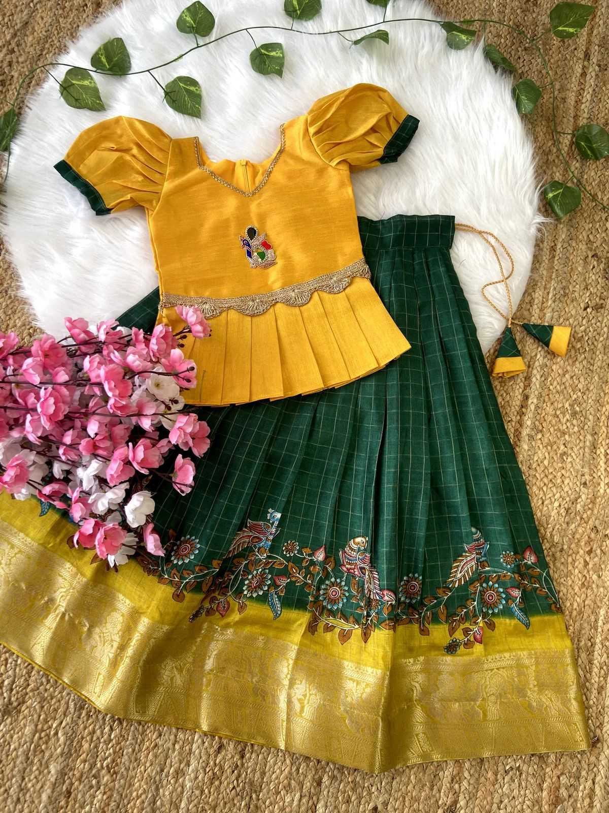 Ynf Dola Silk RIN235 ALSA Kids Wear Wholesale Kids Lehenga Kids Lehenga Choli Baby Girl Lehenga Manufacturer