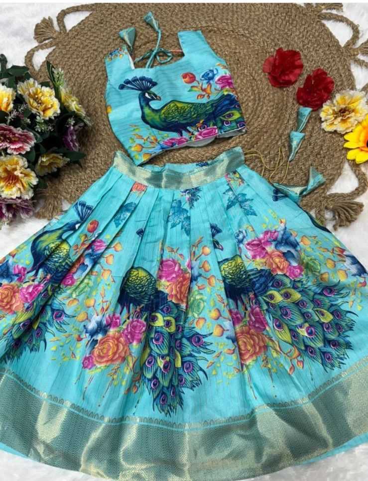 Ynf Dola Silk RIN235 Marriage Kids Wear Wholesale Kids Lehenga Kids Lehenga Choli Baby Girl Lehenga Manufacturer