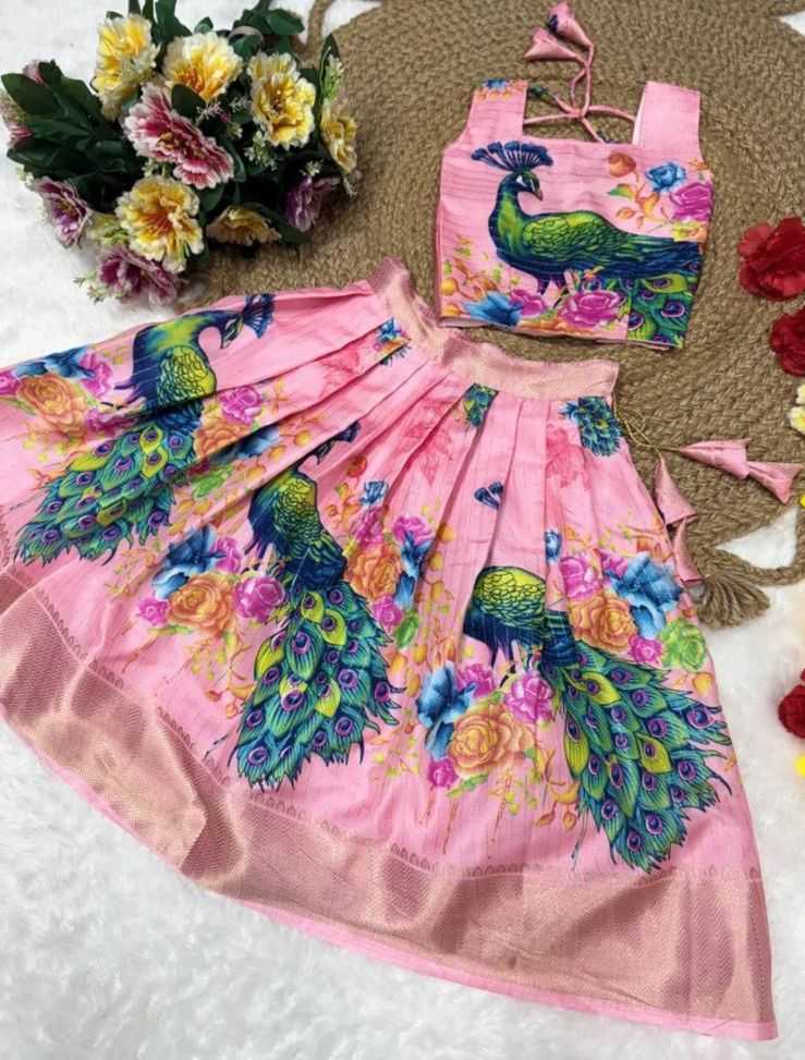 Ynf Dola Silk RIN235 Marriage Kids Wear Wholesale Kids Lehenga Kids Lehenga Choli Baby Girl Lehenga Manufacturer