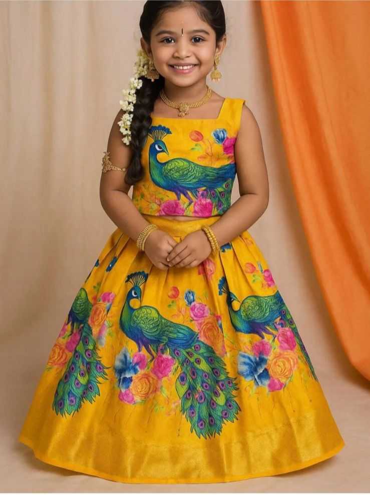 Ynf Dola Silk RIN235 Marriage Kids Wear Wholesale Kids Lehenga Kids Lehenga Choli Baby Girl Lehenga Manufacturer
