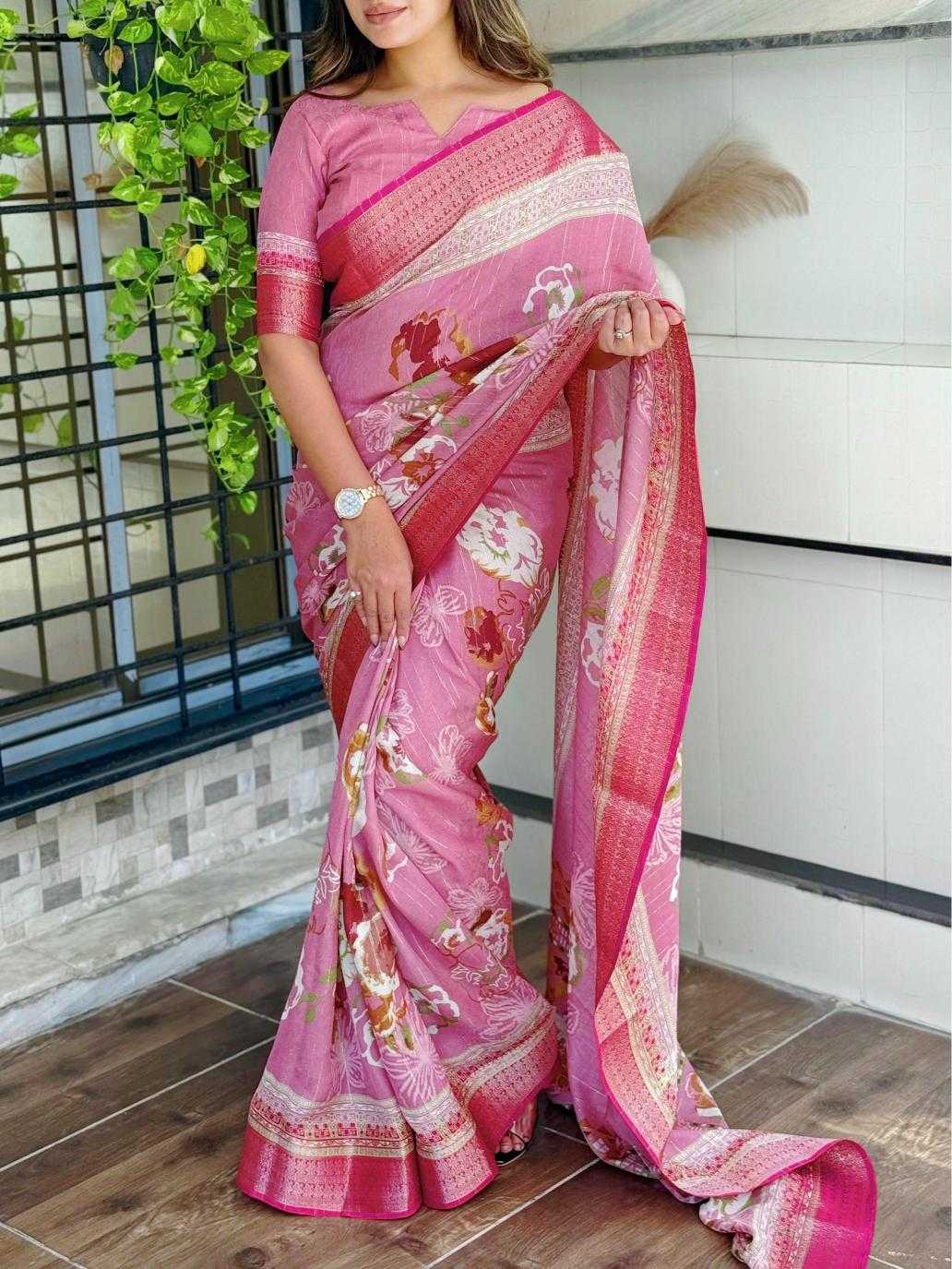 Ynf Dull Moss KESH500 Lovebird Sarees Wholesale Designer Sarees Jacquard Saree Zari Border Sarees Manufacturer