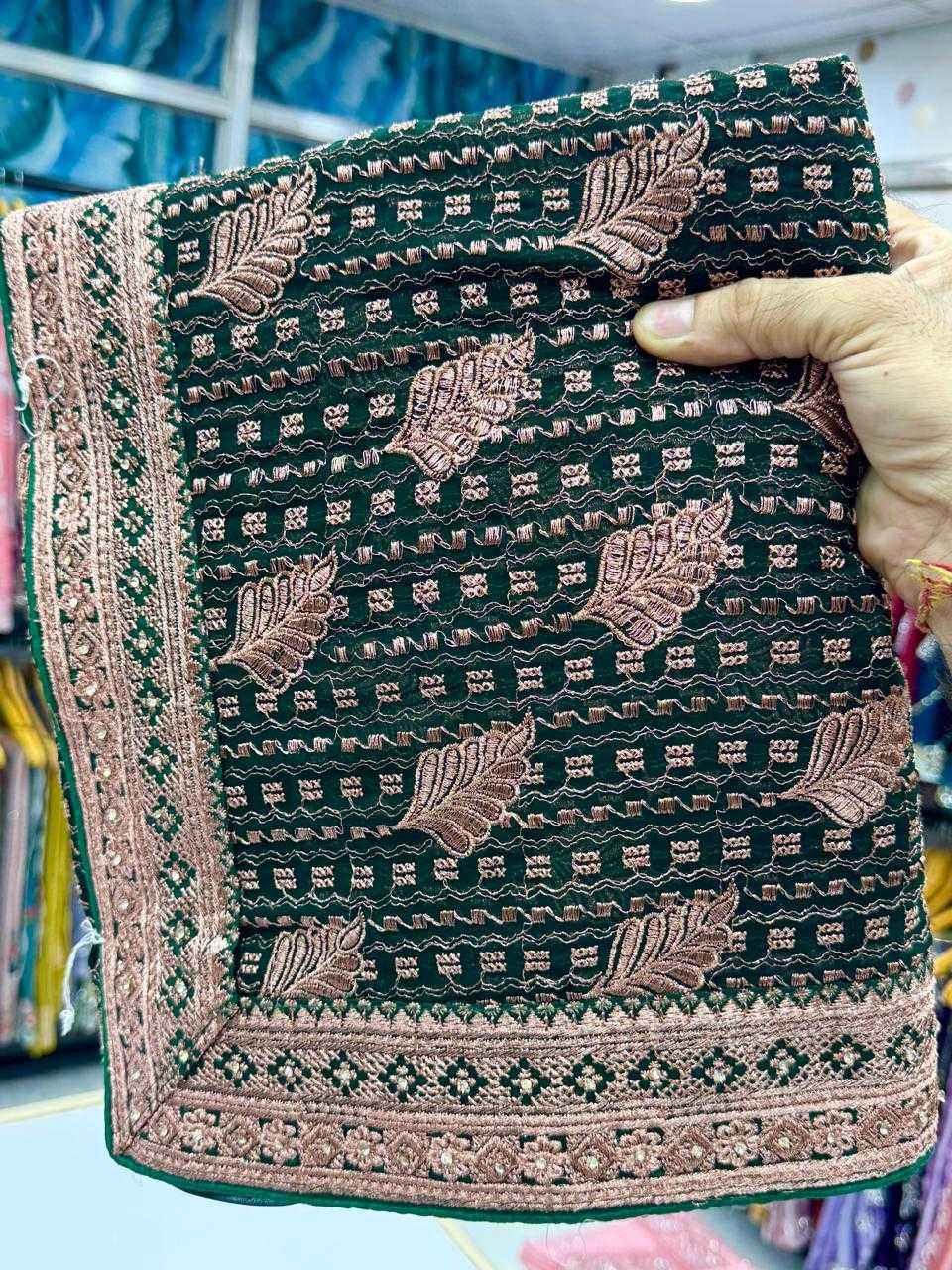 Ynf Fancy KESH114 4262 Sarees Wholesale Embroidered Sarees Stone Work Saree Zari Border Sarees Manufacturer
