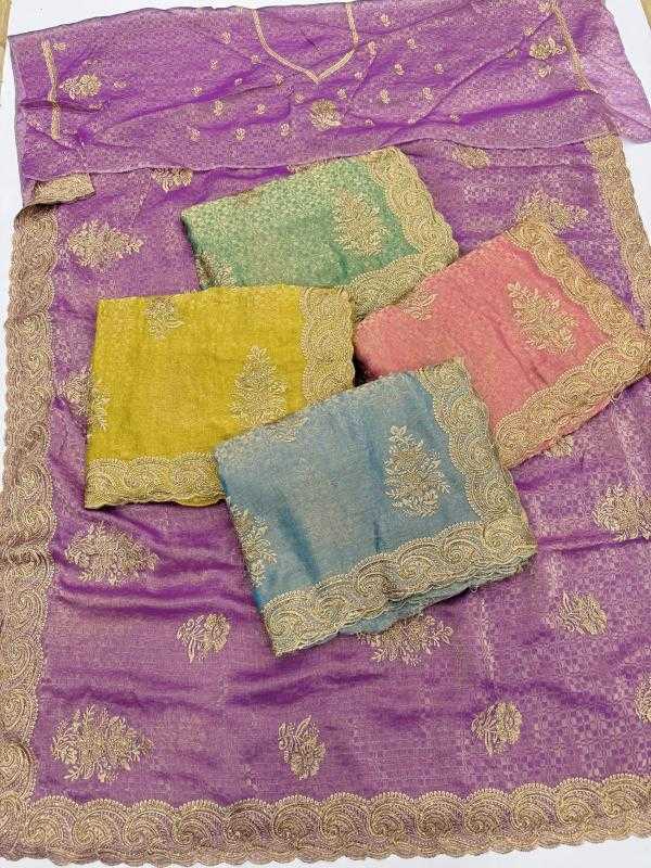 Ynf Fancy KESH114 6783 Sarees Wholesale Embroidered Sarees Stone Work Saree Zari Border Sarees Manufacturer
