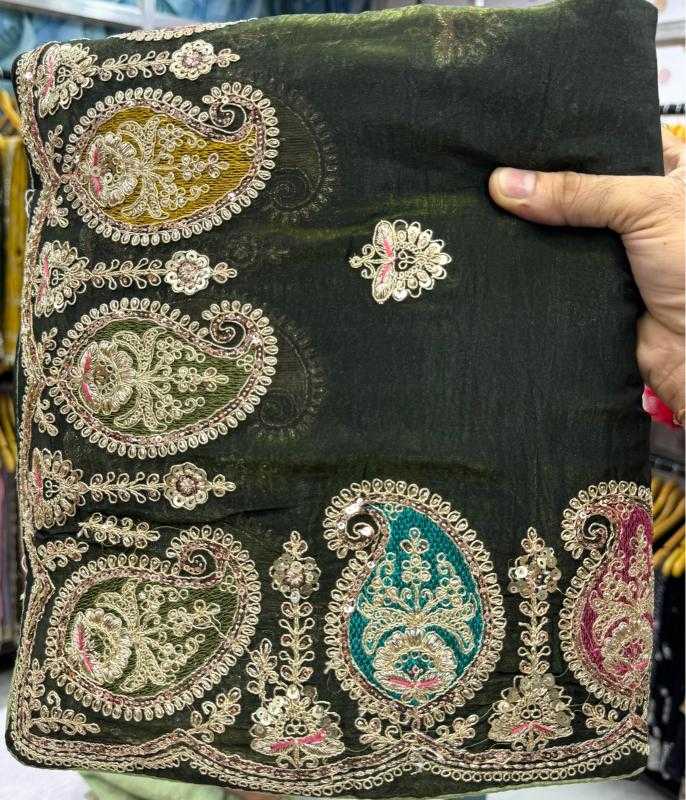 Ynf Fancy KESH114 8616 Sarees Wholesale Sequence Sarees Embroidered Sarees Cutwork Saree Manufacturer