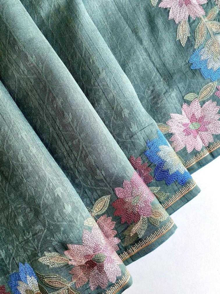Ynf Fancy KESH249 ISHIKA Sarees Wholesale Designer Sarees Embroidered Sarees Tussar Sarees Manufacturer