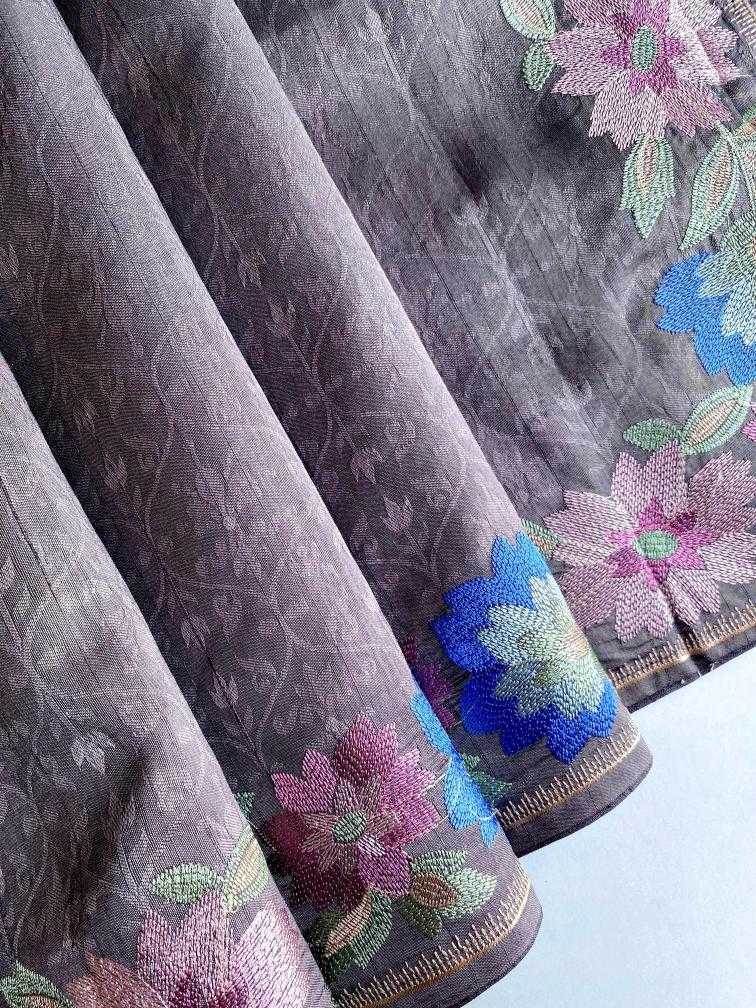 Ynf Fancy KESH249 ISHIKA Sarees Wholesale Designer Sarees Embroidered Sarees Tussar Sarees Manufacturer