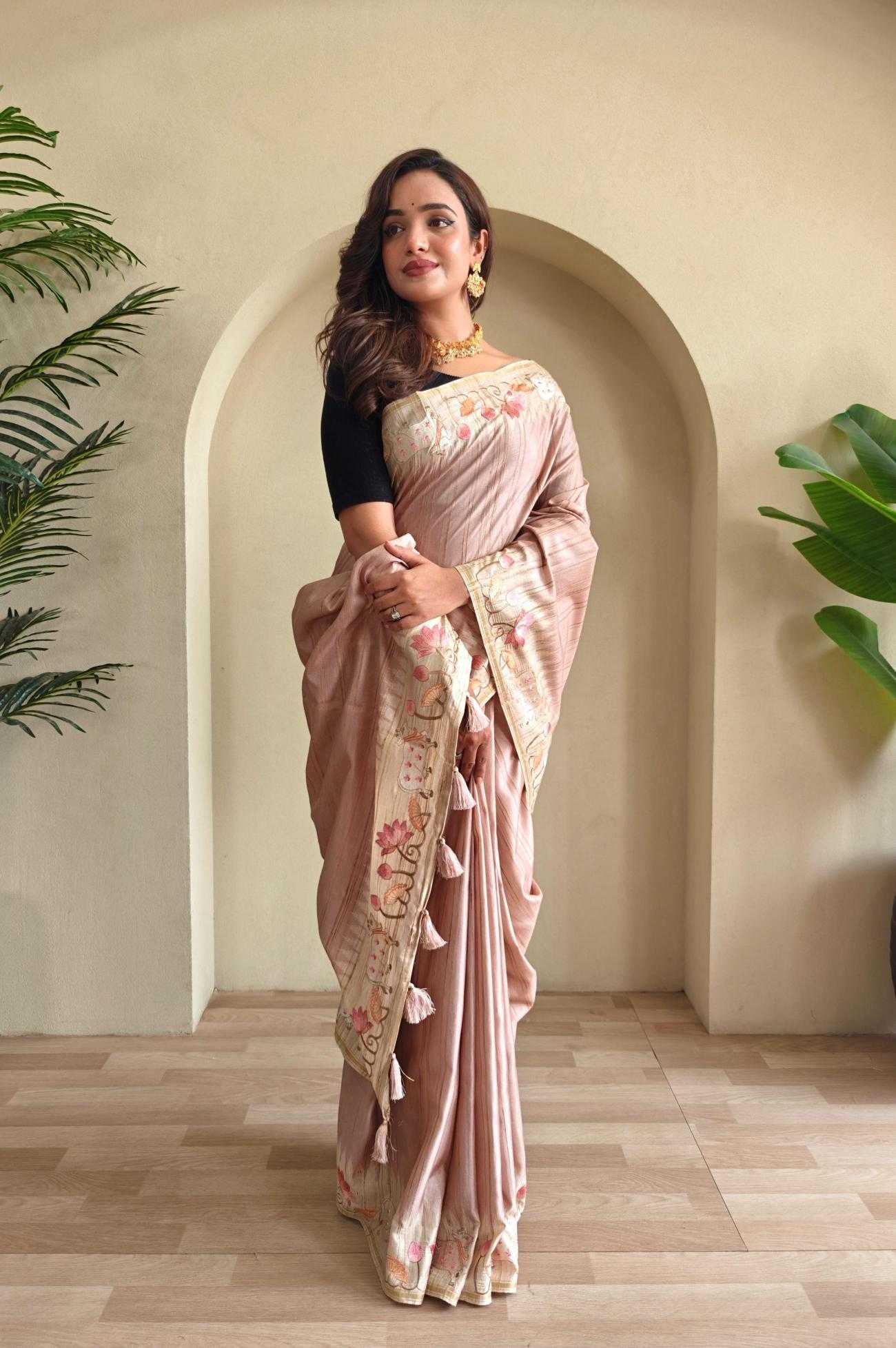 Ynf Fancy KESH249 KALYANI Sarees Wholesale Designer Sarees Embroidered Sarees Tussar Sarees Manufacturer