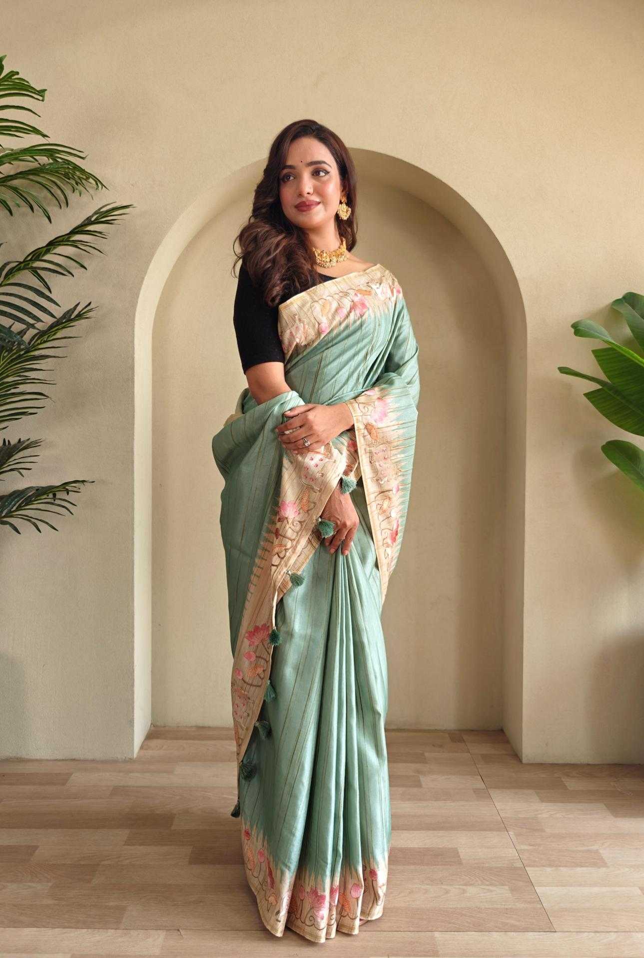 Ynf Fancy KESH249 KALYANI Sarees Wholesale Designer Sarees Embroidered Sarees Tussar Sarees Manufacturer
