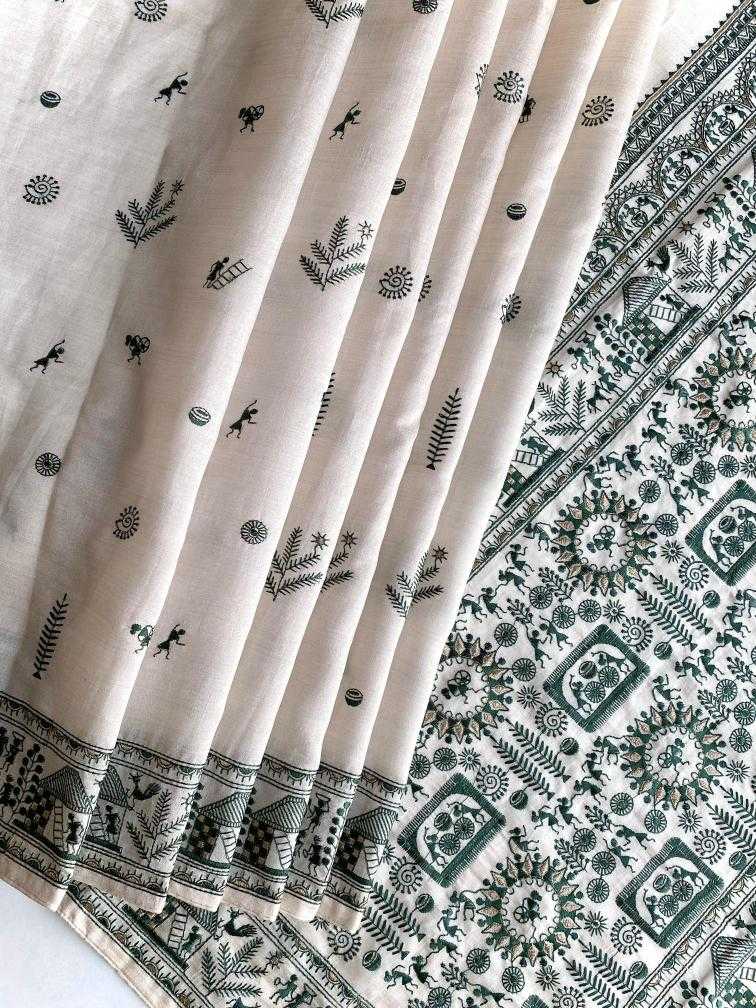 Ynf Fancy KESH249 MYRA Sarees Festive Collections Wholesale Embroidered Sarees Tussar Sarees Onam Collections Manufacturer