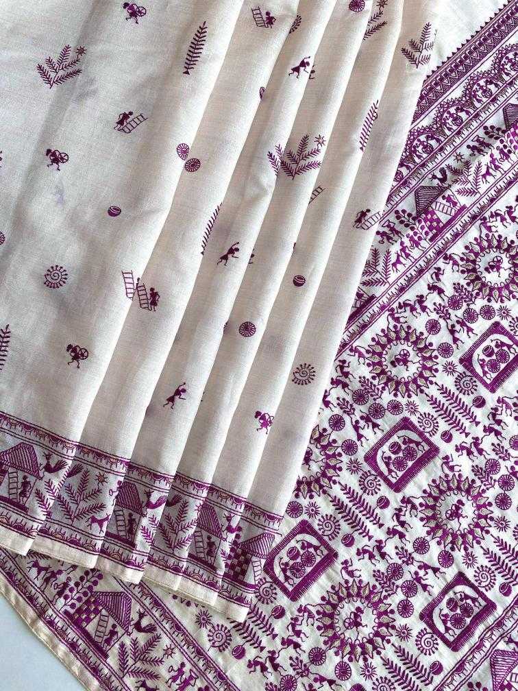 Ynf Fancy KESH249 MYRA Sarees Festive Collections Wholesale Embroidered Sarees Tussar Sarees Onam Collections Manufacturer