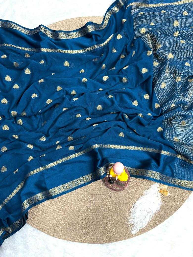Ynf Fancy RIN178 Chinnon Sarees Wholesale Designer Sarees Ladies Sarees Zari Border Sarees Manufacturer
