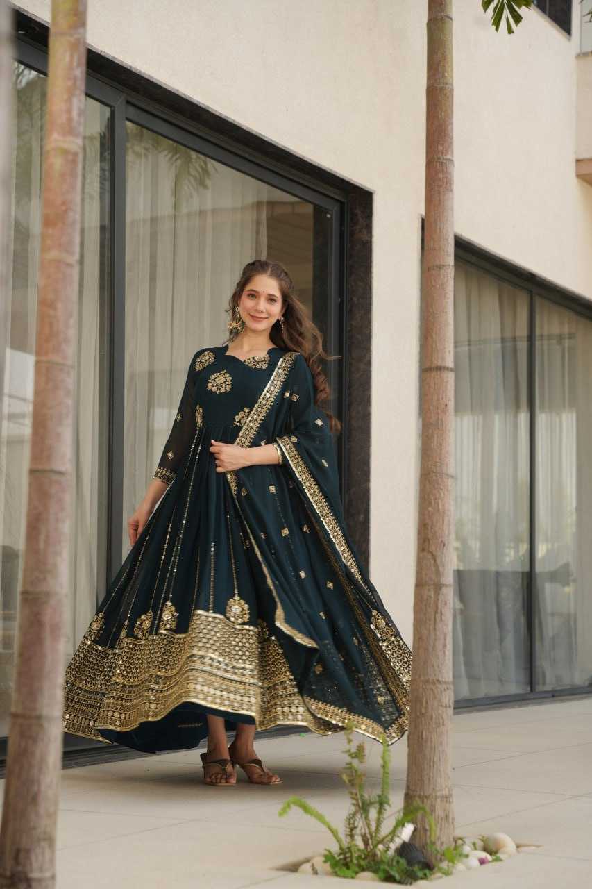 Ynf Faux Blooming KESH491 9262 Gowns Wholesale Designer Gowns Gown With Dupatta Manufacturer
