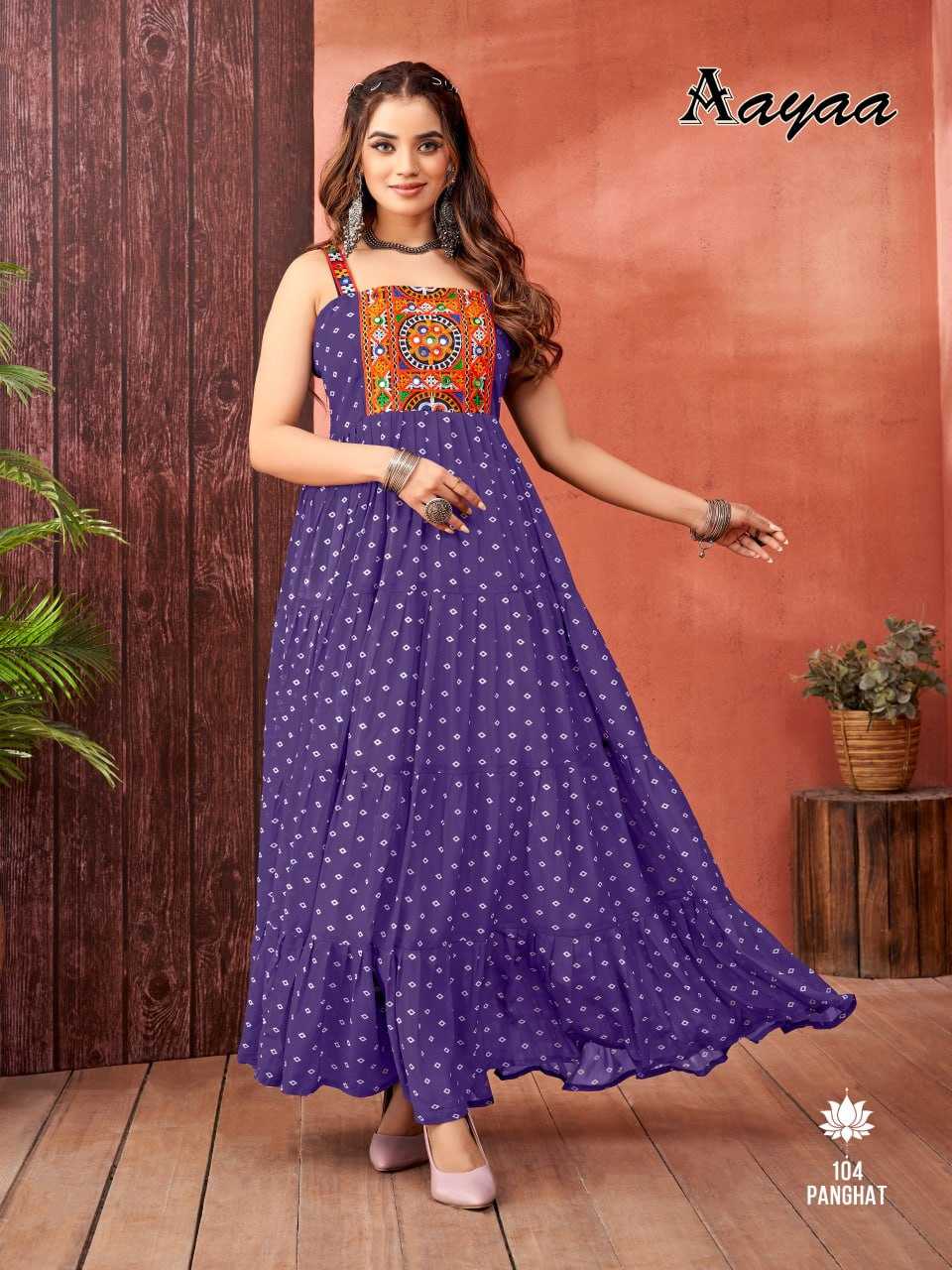 Ynf Faux Blooming RIN131 101 Gowns Wedding Collections Festive Collections Wholesale Printed Gowns Embroidery Gowns Georgette Gown Manufacturer