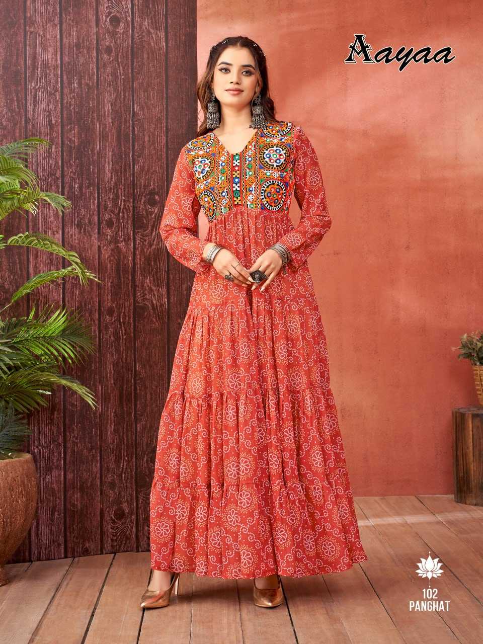 Ynf Faux Blooming RIN131 101 Gowns Wedding Collections Festive Collections Wholesale Printed Gowns Embroidery Gowns Georgette Gown Manufacturer