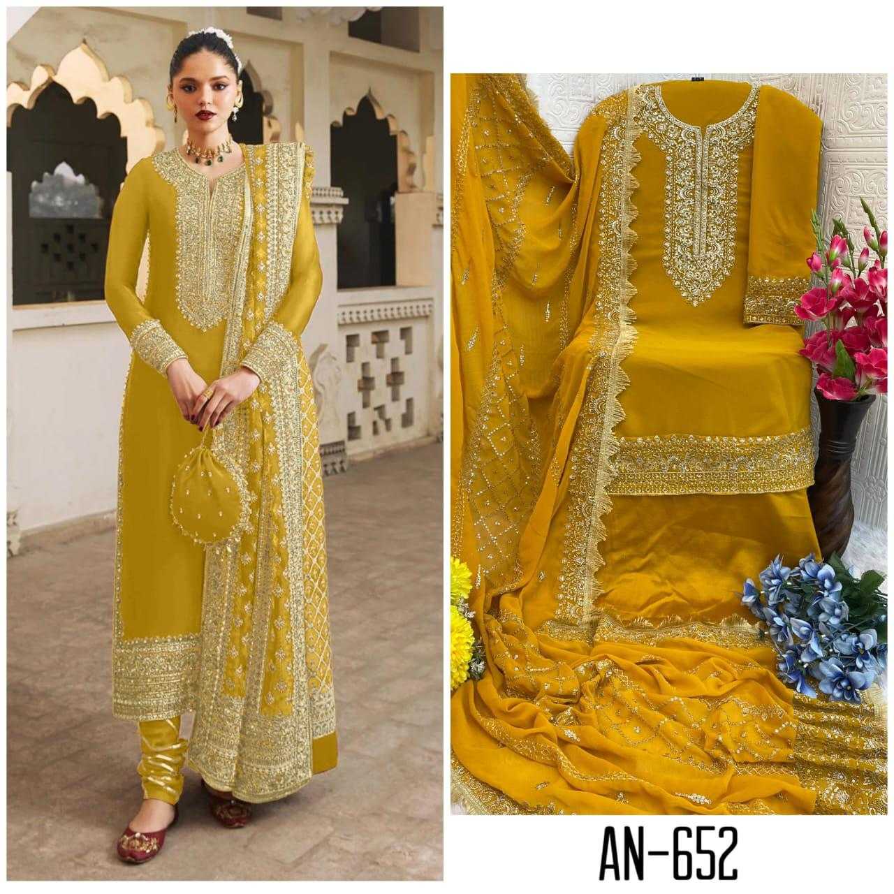 Ynf Faux Georgette KESH444 Semi Suits & Dresses Wholesale Embroidery Suits Georgette Suit Designer Suits Manufacturer