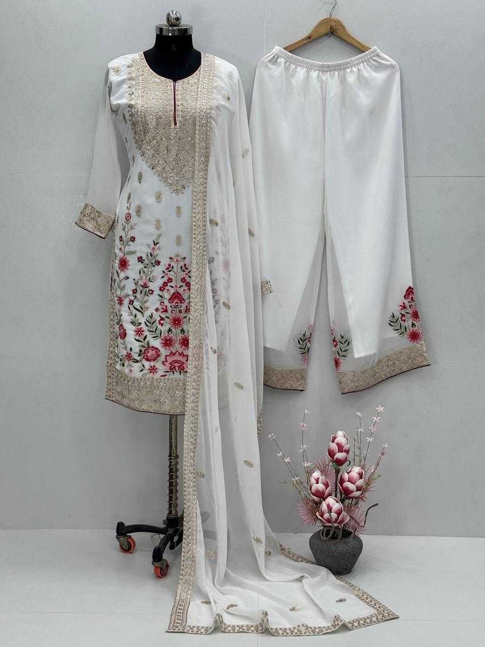 Ynf Faux Georgette KESH512 1686 Suits & Dresses Wholesale Ladies Suits Embroidery Suits Palazzo Suit Manufacturer