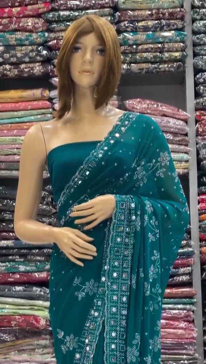 Ynf Faux Georgette KESH512 194 Sarees Wholesale Designer Sarees Ready To Wear Sarees Fancy Sarees Manufacturer